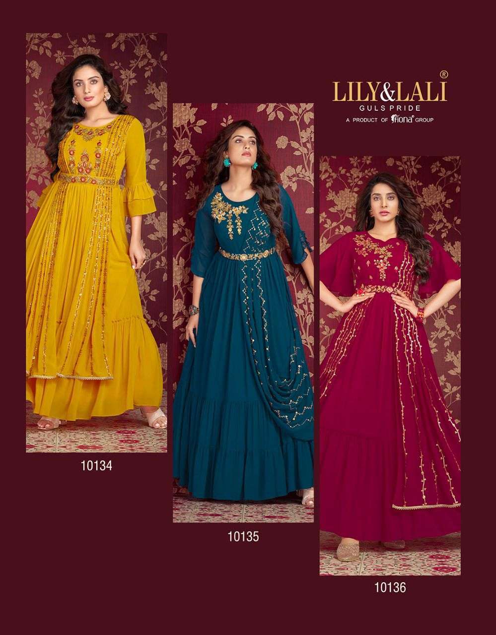 Lily And Lali Rosette Exclusive Designer Wear Kurti Catalogue Riveiw