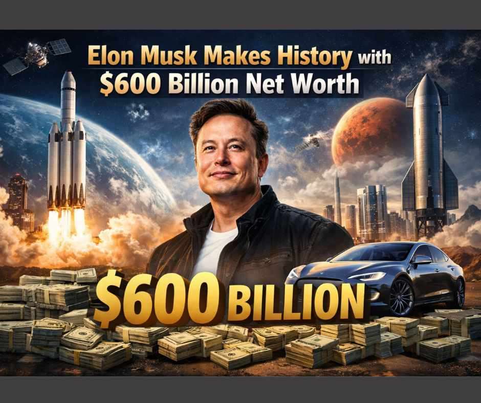 Elon Musk Net Worth Hits $600 Billion – A Historic Milestone