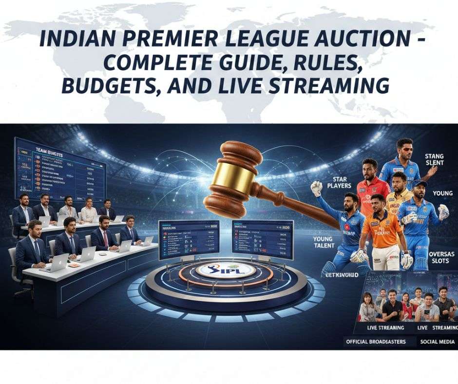 Indian Premier League Auction 2026: Rules, Team Budget & Live Streaming Guide