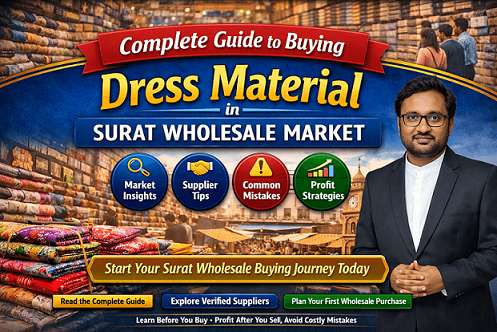 Complete Guide to Buying Dress Material in Surat Wholesale Market | Sanjay Lathiya