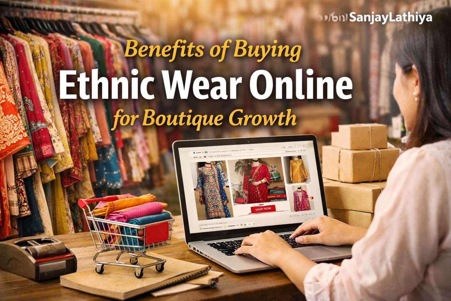 Benefits of Buying Ethnic Wear Online for Boutique Growth