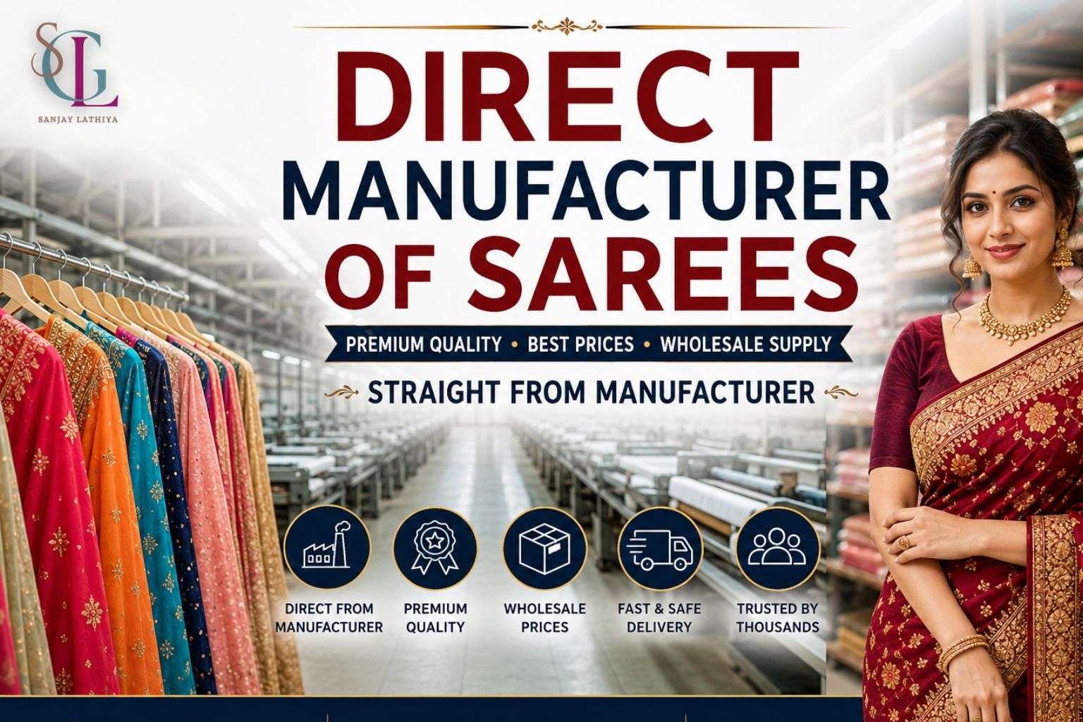 Direct Manufacturer of Sarees – Your Trusted Source in Surat