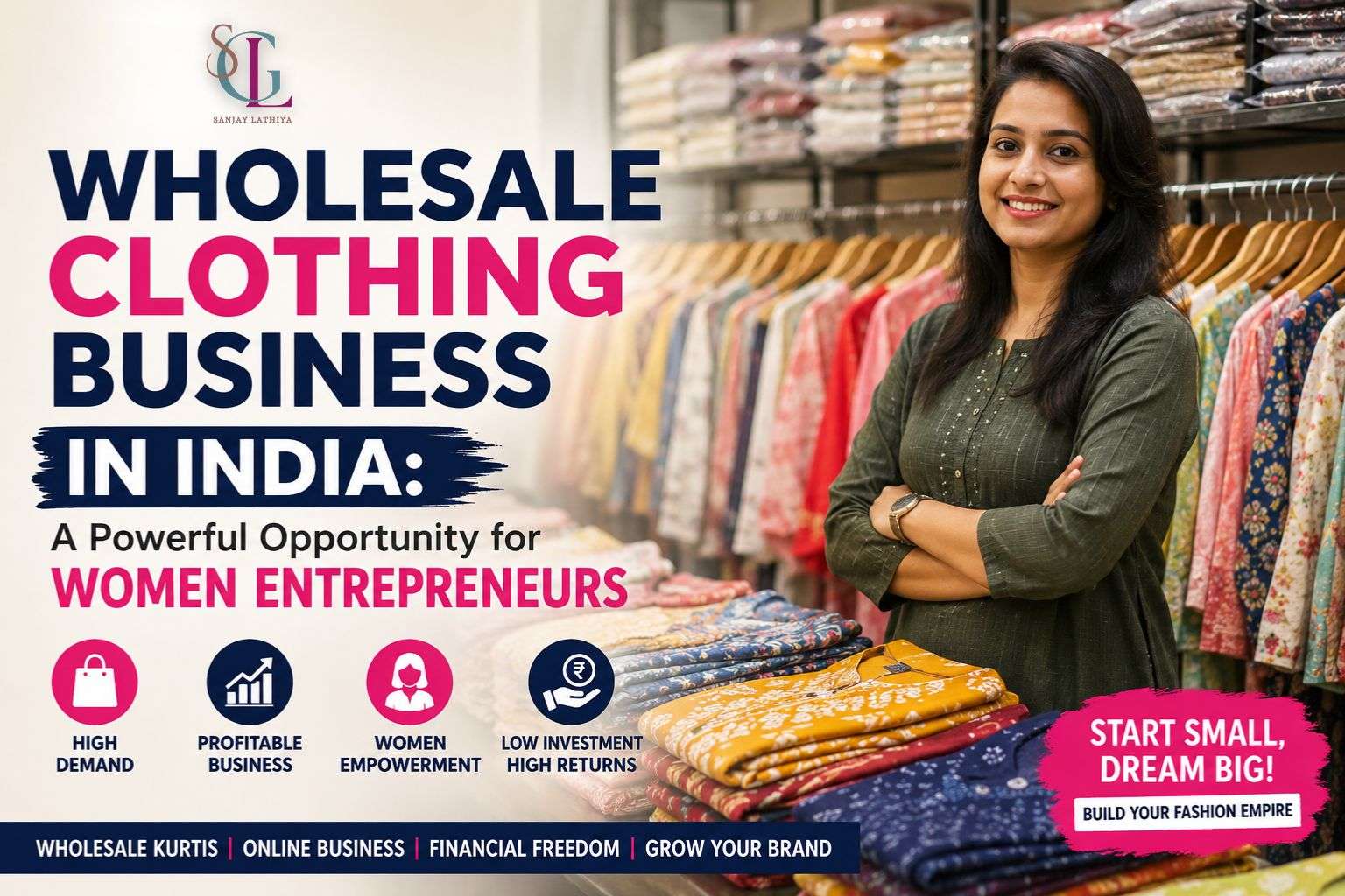 Wholesale Clothing Business in India: A Powerful Opportunity for Women Entrepreneurs