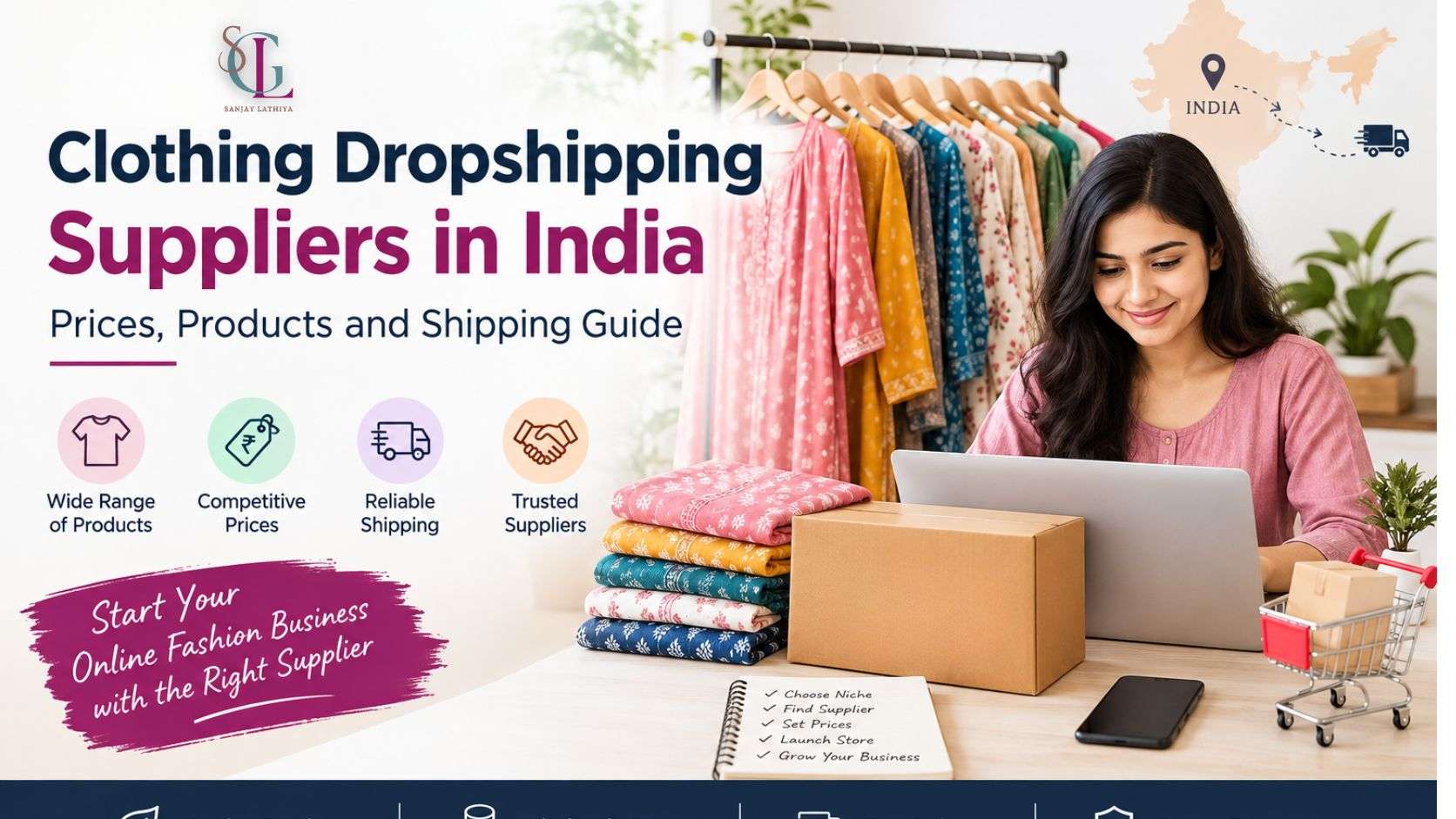 Clothing Dropshipping Suppliers in India: Prices, Products and Shipping Guide