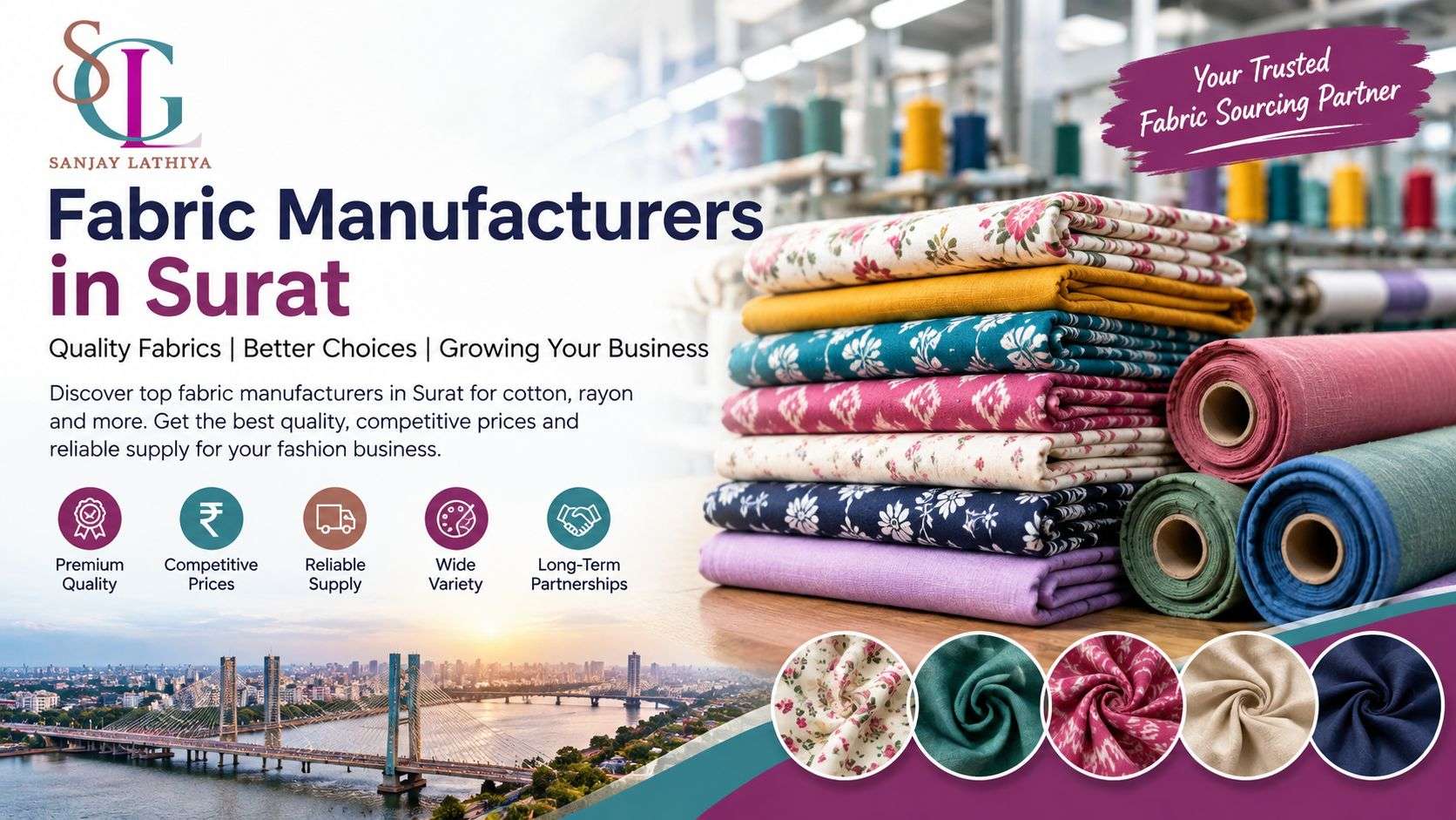 Fabric Manufacturers in Surat – Complete Sourcing Guide for Retailers and Resellers