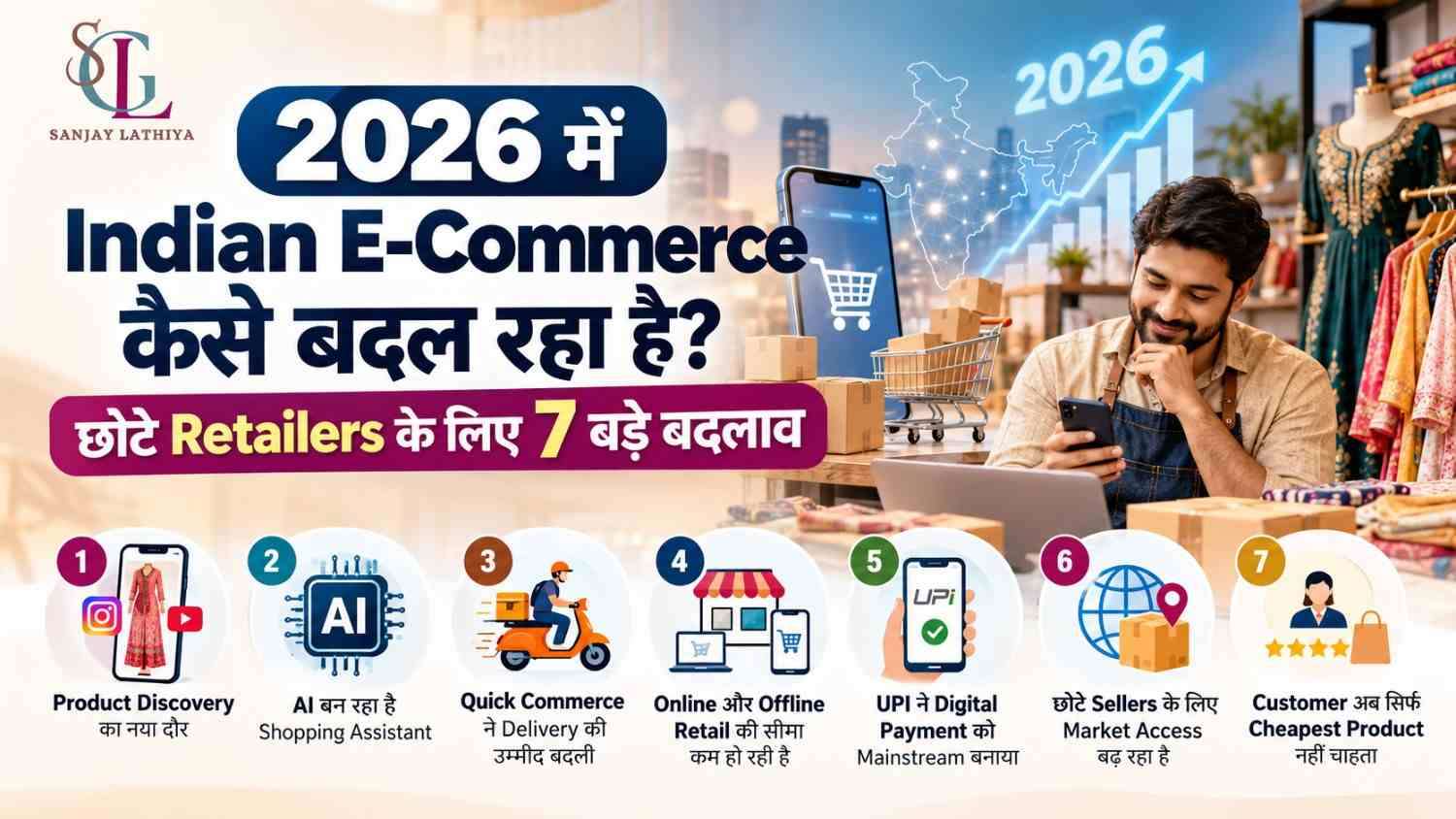 2026 में Indian E-Commerce कैसे बदल रहा है? छोटे Retailers के लिए 7 बड़े बदलाव