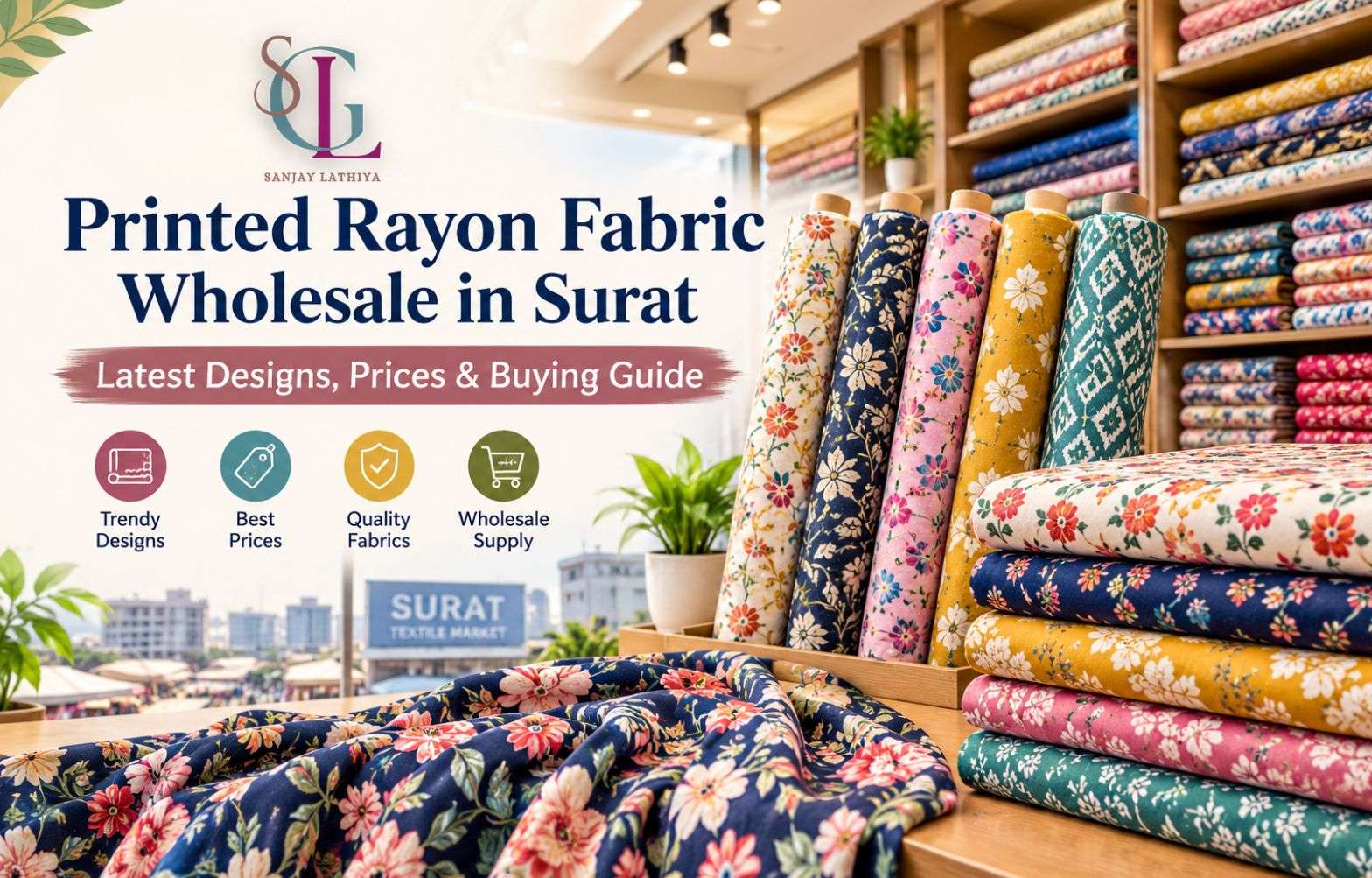 Printed Rayon Fabric Wholesale in Surat: Latest Designs, Prices and Buying Guide for Retailers